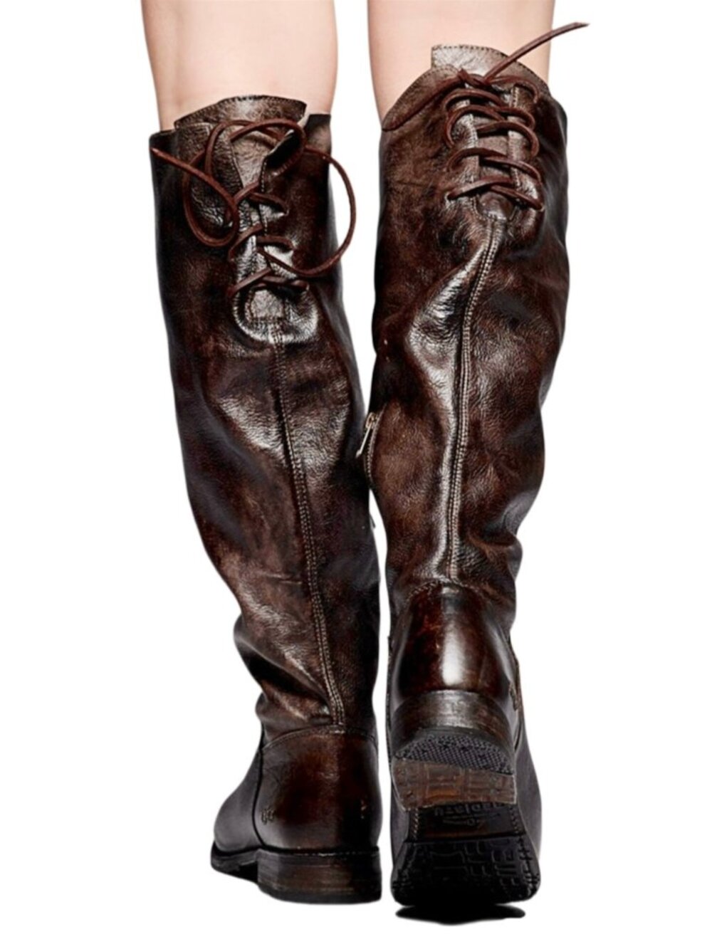 BED STU Manchester Teak Distressed Leather Riding Boots BEDSTU Size 8